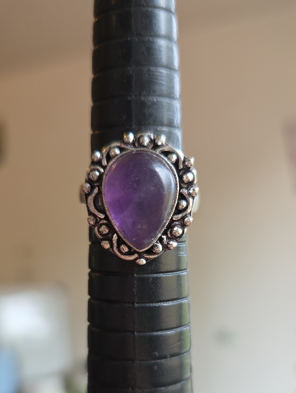 Magical Amethyst Silver Plated Gemstone Ring